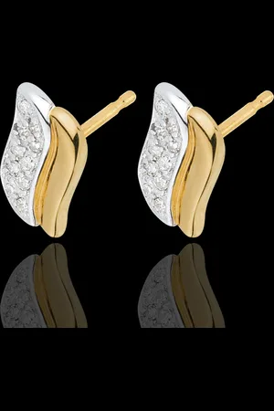 Edenly Two Gold and Diamond Magical Icon Stud Earrings