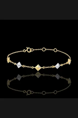 Edenly Bracelet Genesis - Rough diamonds - two golds - five motives