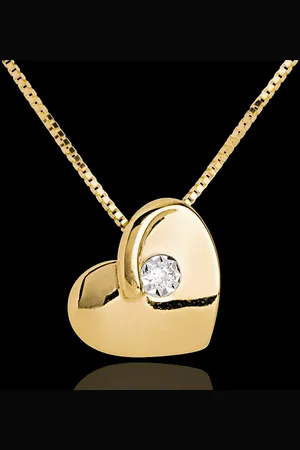 Edenly Lost heart necklace with diamond