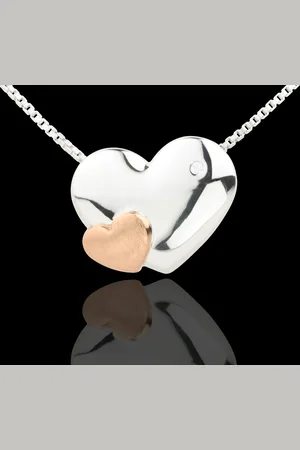 Edenly Necklace Sweet Hearts - Pink gold and white gold