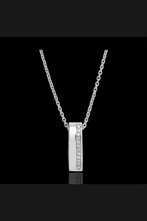 Edenly Cartoucha pendant - 9K and diamonds