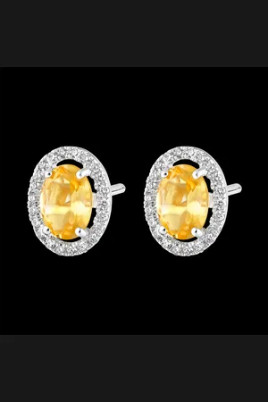 Edenly Eternal Edelweiss Earrings - Ana?? - 18 carats - Citrine an