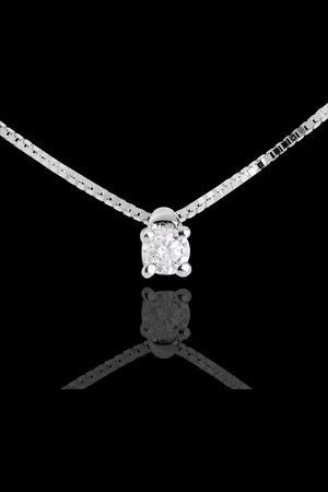 Edenly Solitaire necklace - - 0.07 carat - 18 carats
