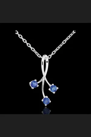 Edenly Heart-shaped Sparkles Pendant with Sapphires