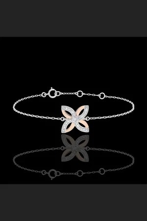 Edenly Freshness Bracelet - Lilies of summer - white gold, rose gold