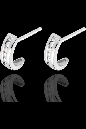 Edenly Half-moon earrings paved - 12 diamonds