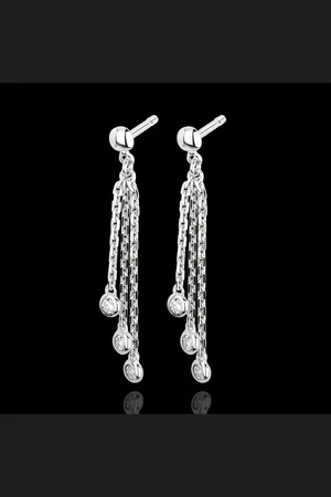 Edenly And Diamond Waterfall Drop Earrings
