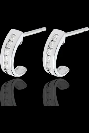 Edenly Half-moon earrings paved - 0.22 carat - 12 diamonds