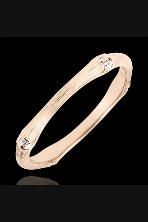 Edenly Jungle Sacr??e Ring - Multi diamond 2 mm - brushed 9 carats