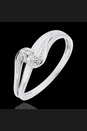 Edenly Solitaire Ring Set Shoulders Precious Nest - Sophia - - 0.0