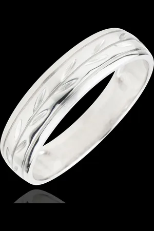Edenly Freshness wedding ring - Palm variation engraved - 9 carat