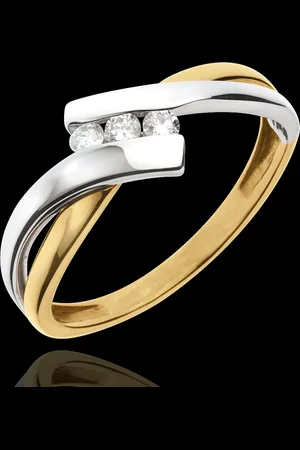 Edenly Ring Trilogy Precious Nest - 2 golds - 3 diamonds