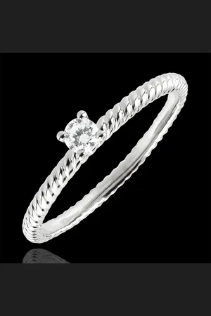 Edenly Solitaire Ring Golden Rope