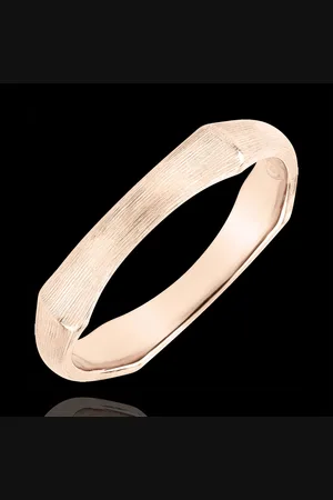Edenly Jungle Sacr??e Ring - 4 mm - brushed 18 carats