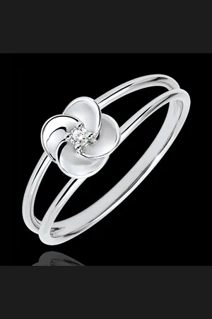 Edenly Ring Eclosion - First Rose - and diamond - 18 carats