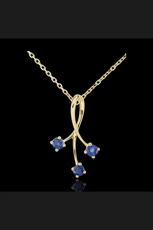 Edenly Sparkles Pendant with Sapphires