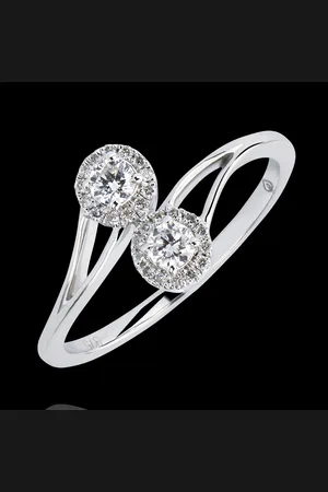 Edenly Ring Abundance - You & I Round Diamonds - 9 carats and diam