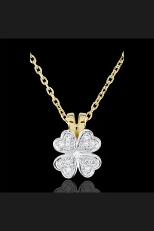 Edenly Eclosion Pendant - Tender clover - diamonds