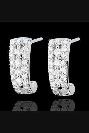 Edenly Destiny Hoop Earrings - Medici - diamonds and 18 carat