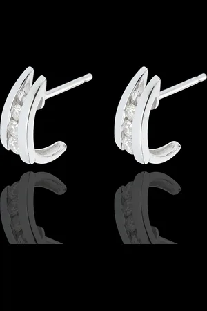 Edenly Earring Precious Nest - Accroche Coeur - - 18 carats