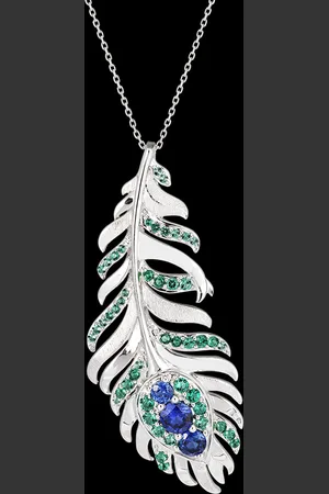 Edenly Panache Necklace - Altesse - 9 carats with synthetic sapphi