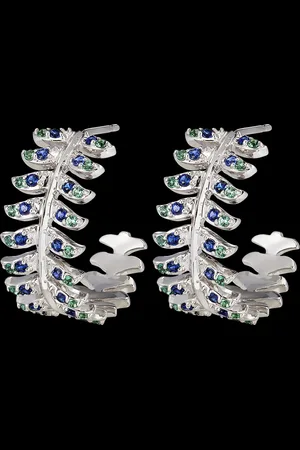 Edenly Panache Hoops - R??v??rence - 9 carats with synthetic sapph