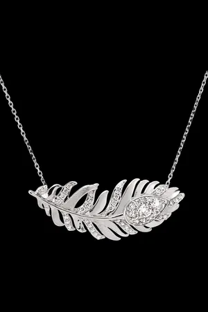 Edenly Panache Necklace - Signature - 9 carats and synthetic diamo