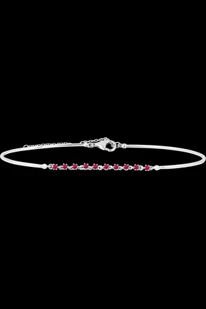 Edenly Gracile Bangle - 9 carat with rubies