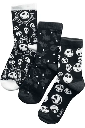 The Nightmare Before Christmas Skulls And Cobwebs Socks