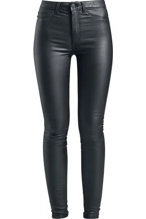 Noisy May Callie High Waist Skinny Coated Trousers Jeans