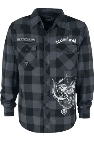 Motörhead Brandit Bastards - Checkshirt Longsleeve grey