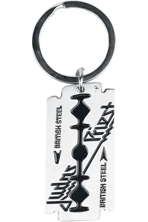 Judas Priest British Steel Keyring Pendant silver