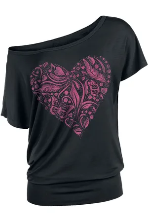 Full Volume T-shirt with Print and Crew Neck T-Shirt