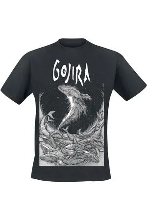 Gojira Woodblock Whales T-Shirt