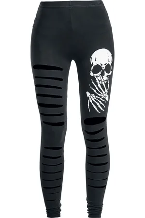 Banned Retro Slashed Skull Leggings