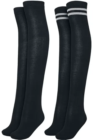 Urban classics Ladies Overknee Socks 2-Pack Knee Socks grey