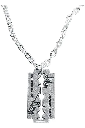 Judas Priest Razorblade Necklace coloured