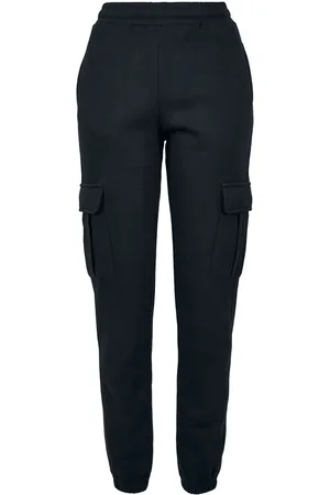 Urban classics Ladies High Waist Cargo Sweat Trousers Cloth Trousers