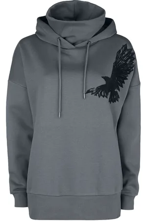 EMP Hoodie with integrated standing collar Hooded sweater