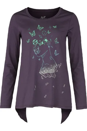 Full Volume Long-sleeved shirt with galaxy butterfly print Long-sleeve Shirt