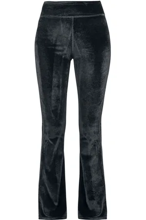 Urban classics Ladies High-Waist Velvet Boot-Cut Leggings Leggings