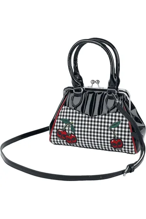 Banned Retro Rockabilly Cherry Handbag red white