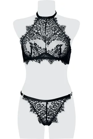Grey Velvet 2-Part Lace Cami Set Underwear