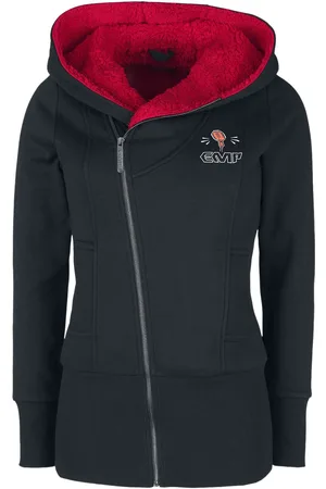 EMP Zip hoodie with rock hand motif and EMP logo Hooded zip