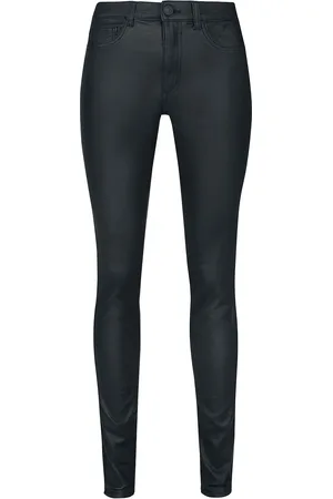 ONLY ONLROYAL HW SK ROCK COATED Imitation Leather Trousers