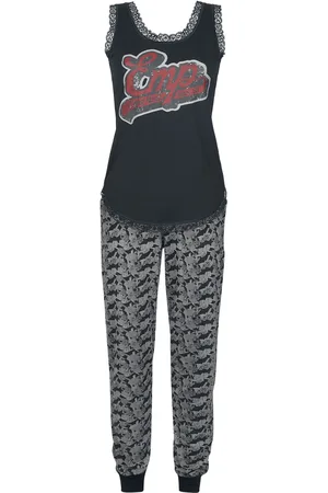 EMP Pyjamas with retro EMP print Pyjama