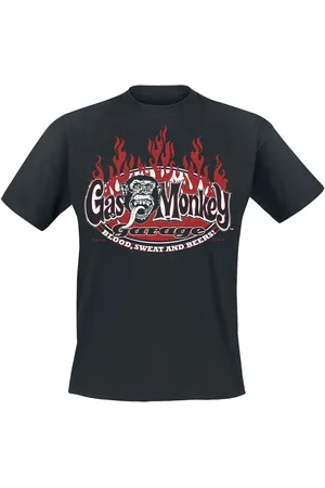 Gas Monkey Garage Blood, sweat and red flames T-Shirt