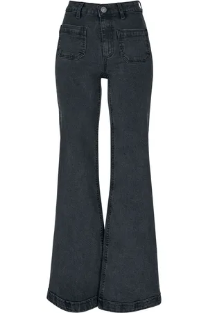 Urban classics Ladies’ vintage flared denim jeans Jeans