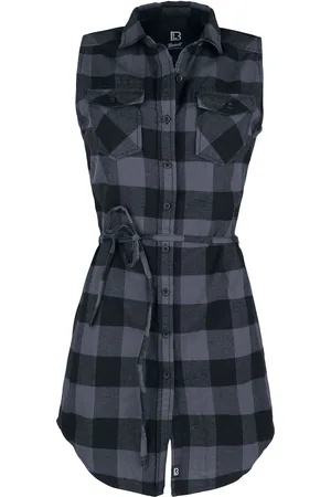 Brandit Gracey Sleeveless Long Shirt Top grey