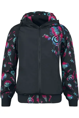 Full Volume Oversized between-seasons jacket with sweets print Between-seasons Jacket